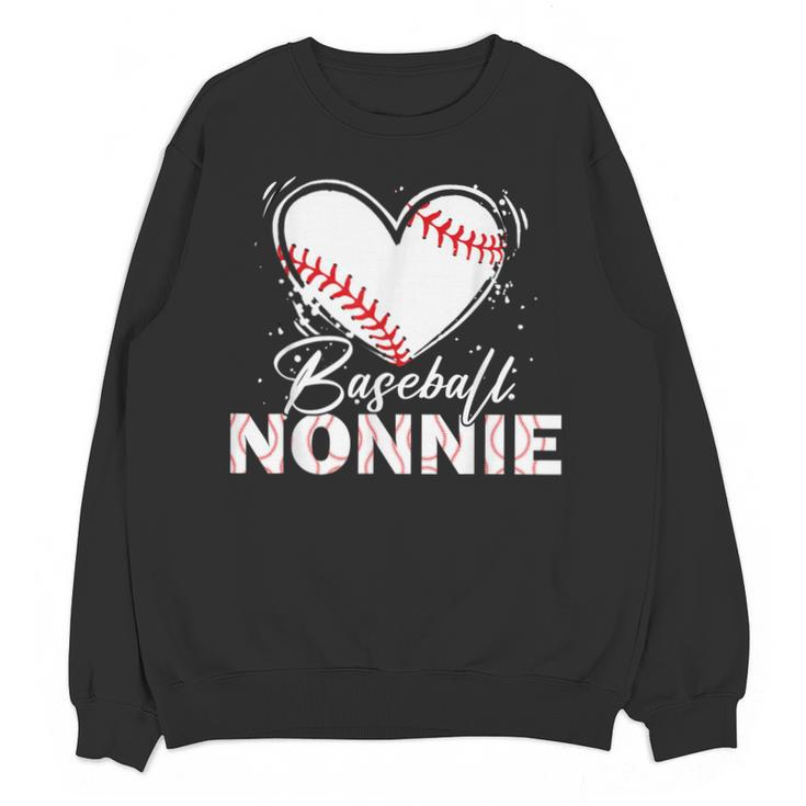 Baseball Nonnie Baseball Heart Unisex Sweatshirt