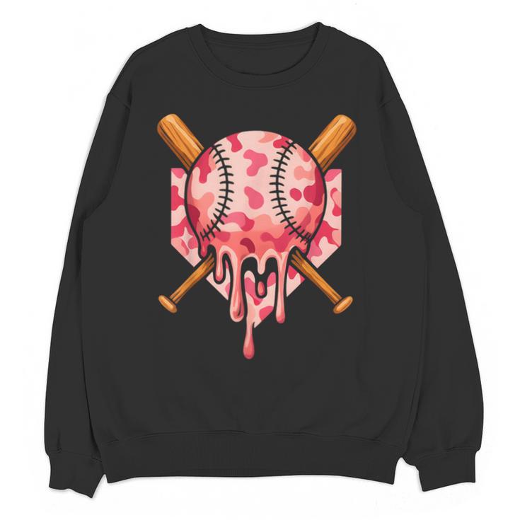 Baseball Pink Camo Ice Cream Youth Boys Girls Unisex Sweatshirt