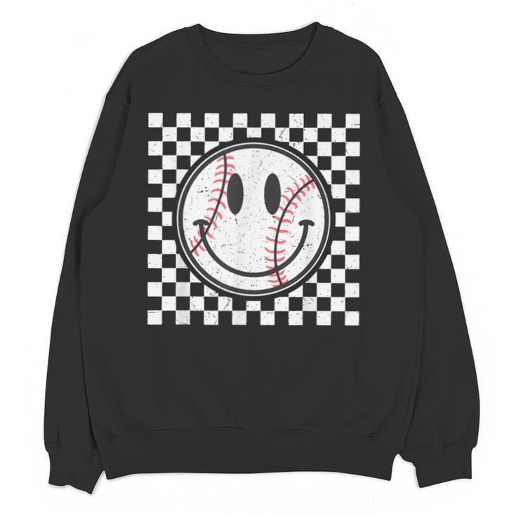 Baseball Season Happy Game Day Trendy Sports Vintage Unisex Sweatshirt