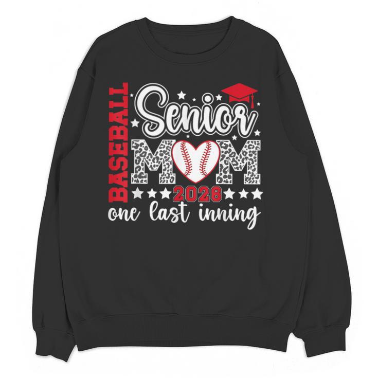 Baseball Senior Mom 2026 Last Inning Baseball Senior Mama Unisex Sweatshirt