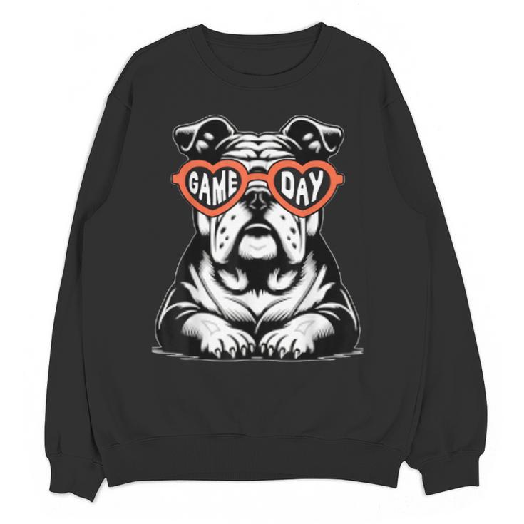 Bulldog Mascot Sports Fan Football Basketball Baseball Unisex Sweatshirt