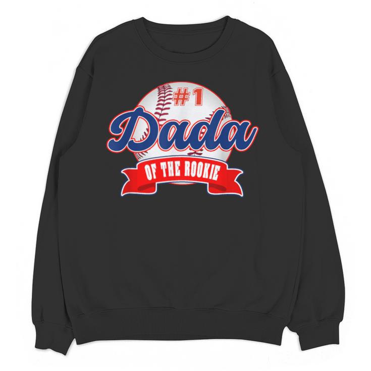 Dada Rookie Of Year 1st Birthday Baseball Theme Matching Unisex Sweatshirt