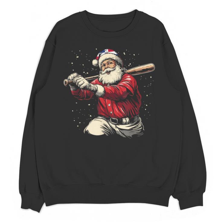 Dominican Santa Christmas Beisbol Baseball Dominicano Unisex Sweatshirt