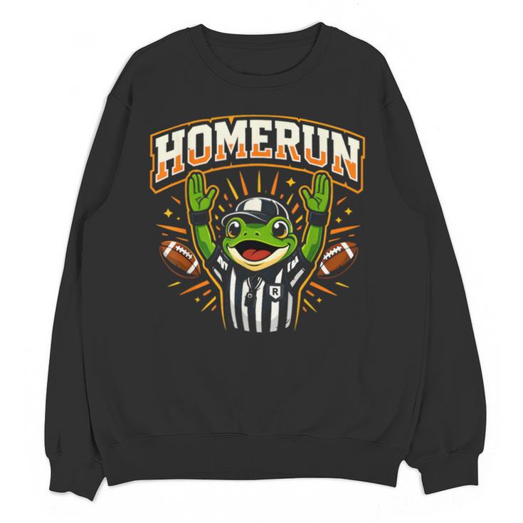 Football Referee Touchdown Baseball Homerun Frog Unisex Sweatshirt