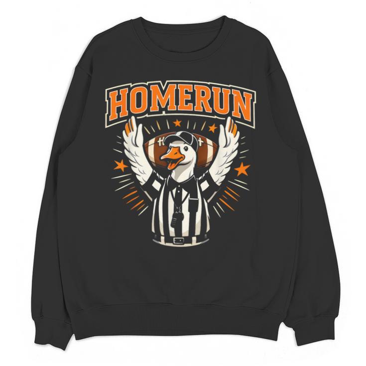 Football Referee Touchdown Baseball Homerun Goose Unisex Sweatshirt