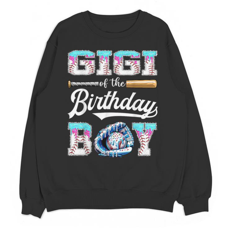Gigi Of The Birthday Boy Baseball Ice Cream Drip Matching Unisex Sweatshirt