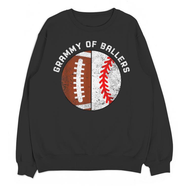 Grammy Of Ballers Football Baseball Grandma Grammy Unisex Sweatshirt