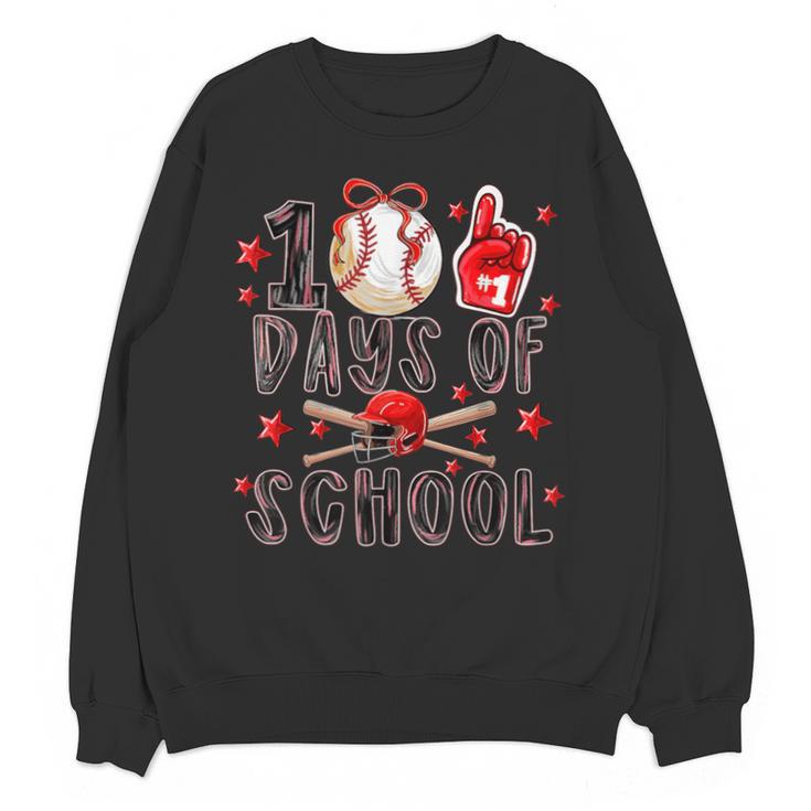 Happy 101 Days Of School Baseball Sports 100th Day Unisex Sweatshirt