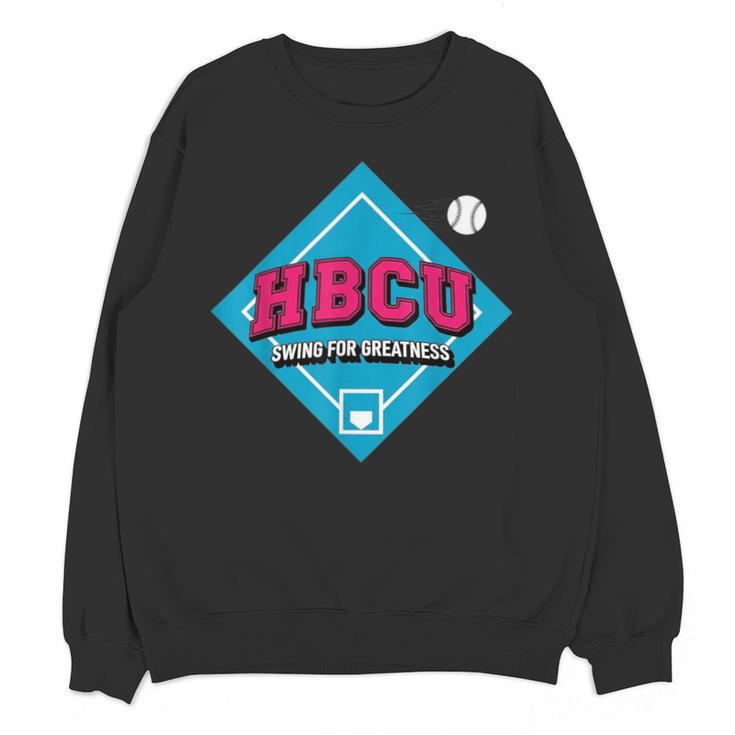 HBCU Swing For Greatness Baseball Softball College Apparel Unisex Sweatshirt