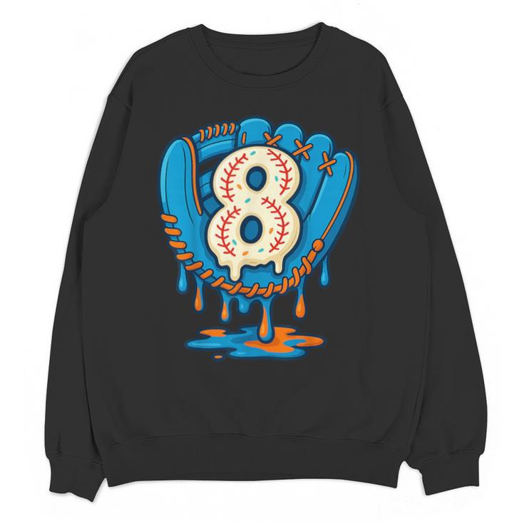Ice Cream Baseball Glove 8th Birthday Edition Unisex Sweatshirt
