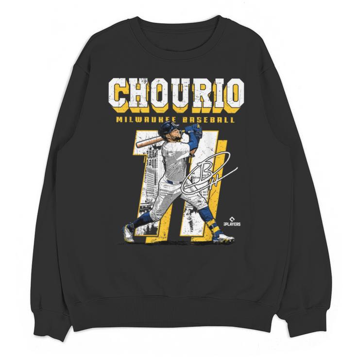 Jackson Chourio Milwaukee MLB Baseball Player MLBJCH201M Unisex Sweatshirt