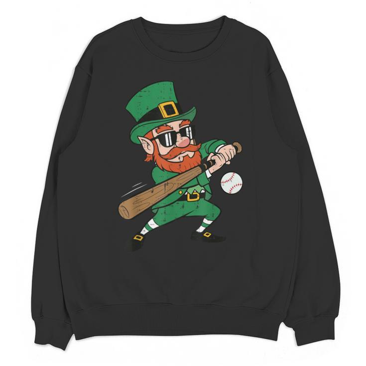Leprechaun Baseball St Patricks Day Saint Pattys Men Boys Unisex Sweatshirt Leprechaun Baseball St Patricks Day Saint Pattys Men Boys Unisex Sweatshirt