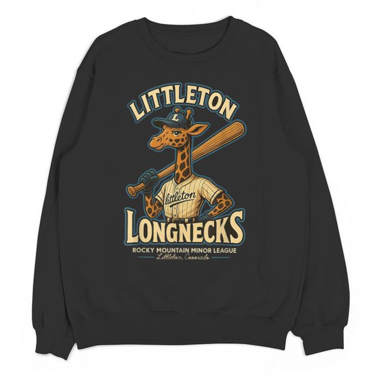 Littleton Longnecks Retro Minor League Baseball Unisex Sweatshirt