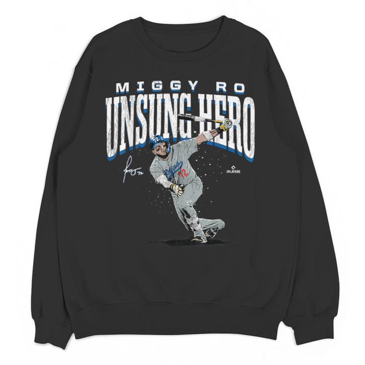 Miguel Rojas Unsung Hero Los Angeles Baseball MLBPA Unisex Sweatshirt