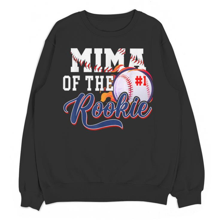 Mima Rookie Of Year 1st Birthday Baseball Theme Matching Unisex Sweatshirt