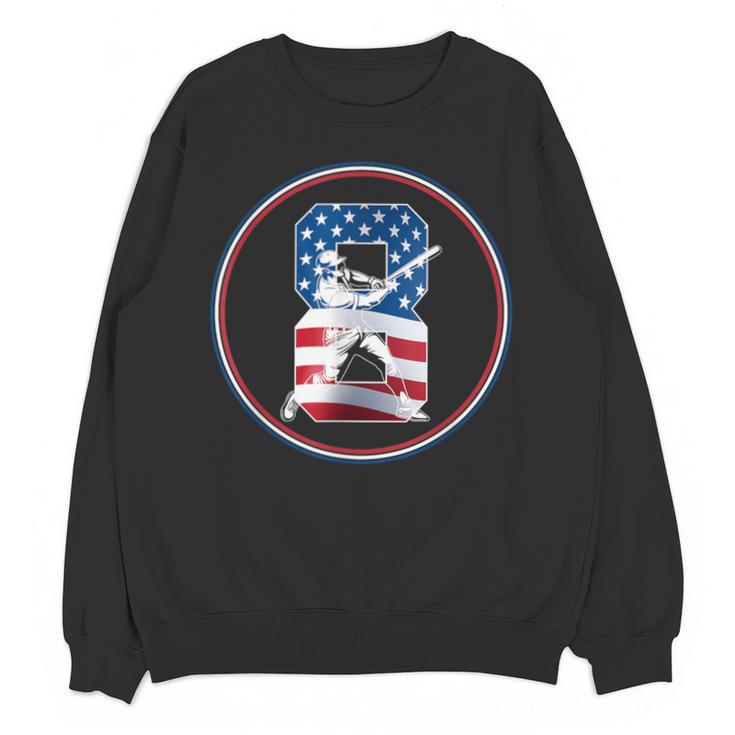 Number 8 Years Baseball 8TH Birthday Unisex Sweatshirt