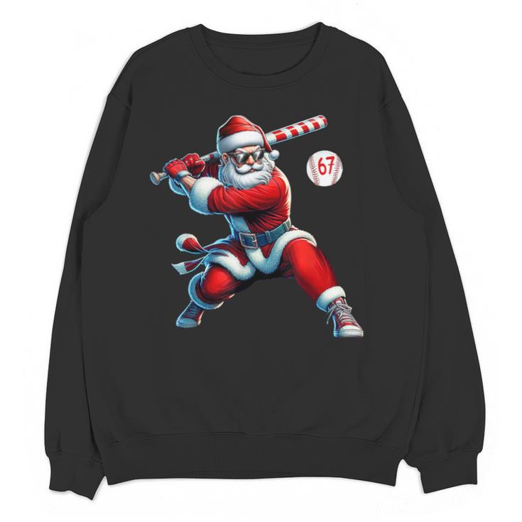 Santa Baseball Six Seven 6 7 Meme Christmas Men Boys Player Unisex Sweatshirt
