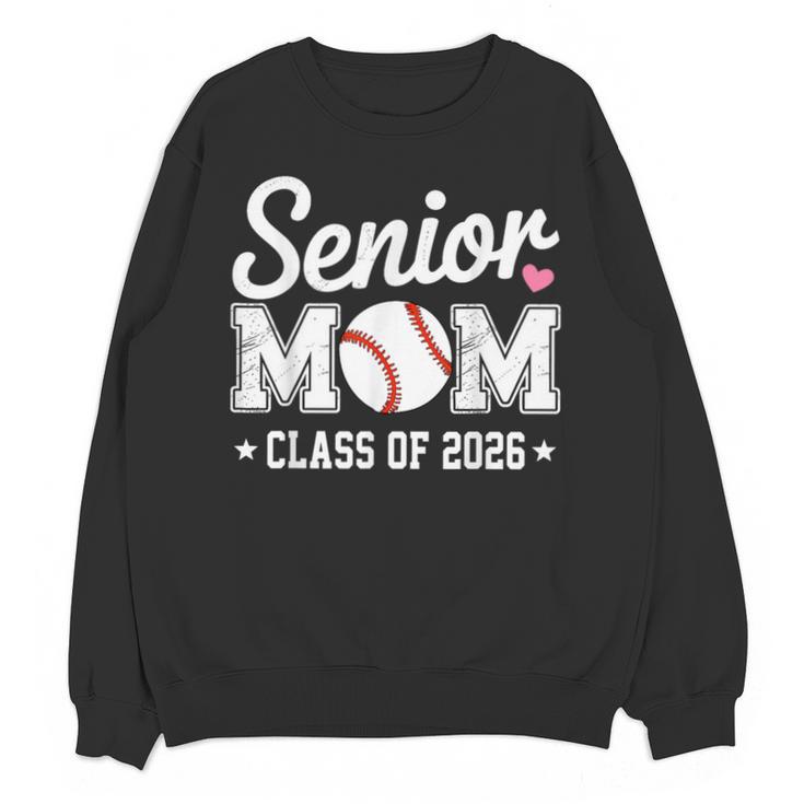 Senior Mom Class Of 2026 Baseball Retro Mom Graduation 2026 Unisex Sweatshirt