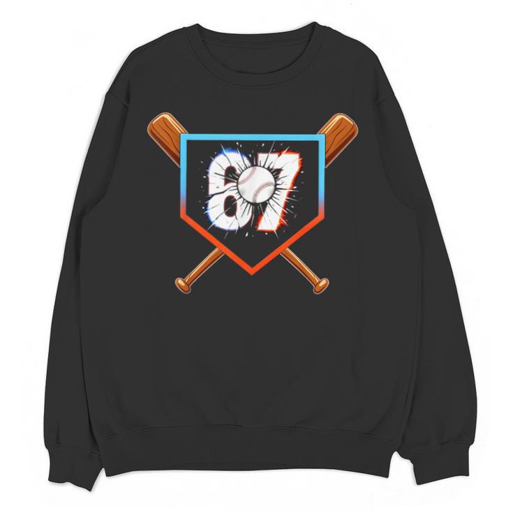 Six Seven 67 Baseball Birthday Boy Men Kids Boys Unisex Sweatshirt