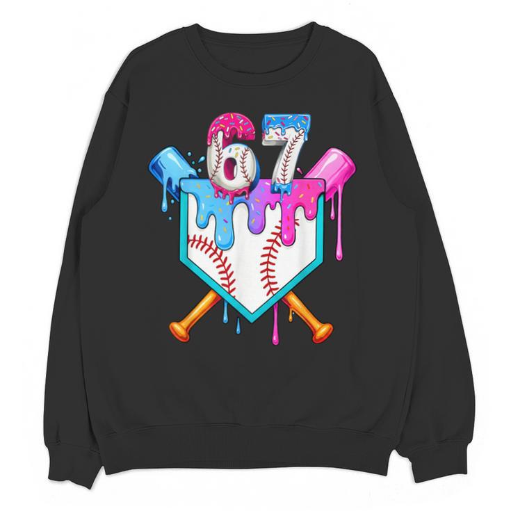Six Seven Baseball Respect The Drip Boys Baseball Unisex Sweatshirt