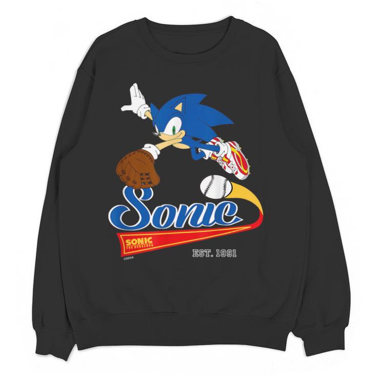 Sonic The Hedgehog Sonic Baseball Est 1991 Unisex Sweatshirt
