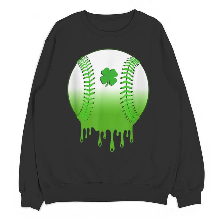 St Patricks Day Shamrock Baseball Irish Boys Kids Men Unisex Sweatshirt