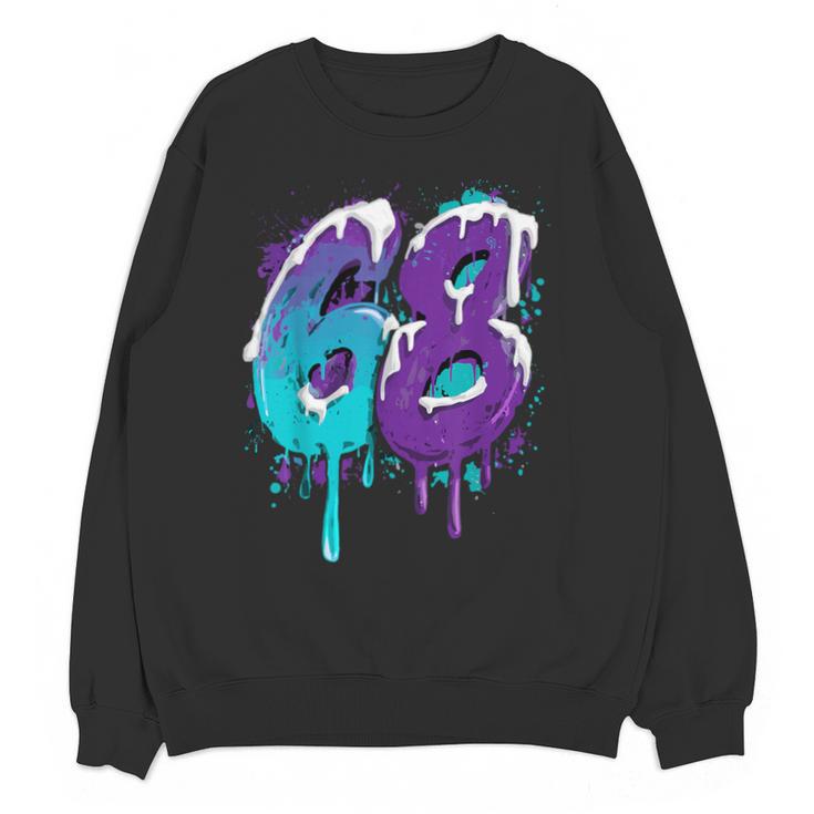 Vintage Baseball 68 Number Unisex Sweatshirt
