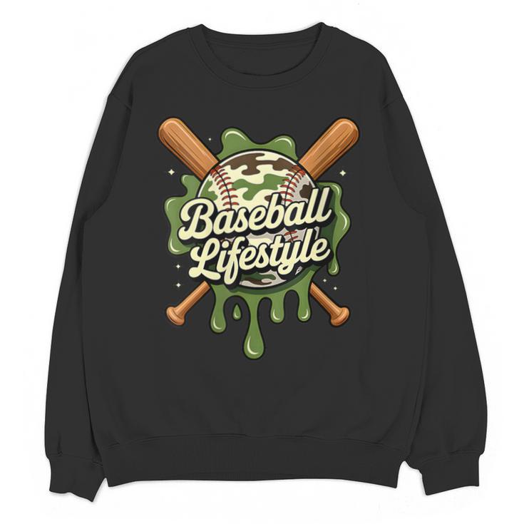 Women's Baseball Life Style 101 Apparel Youth Drip Baseball Boys Kid Unisex Sweatshirt