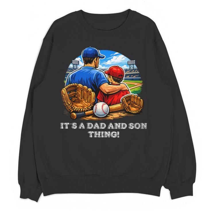 Women's Father Son Baseball Father's Day Unisex Sweatshirt