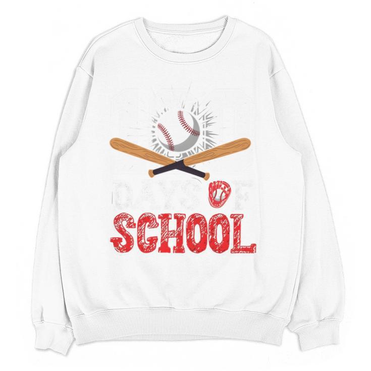 100 Days Of School Baseball 100 Days Smarter Boys Student Unisex Sweatshirt