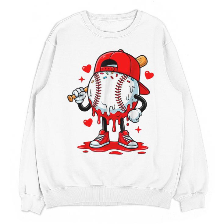 Baseball Drip Valentines Unisex Sweatshirt