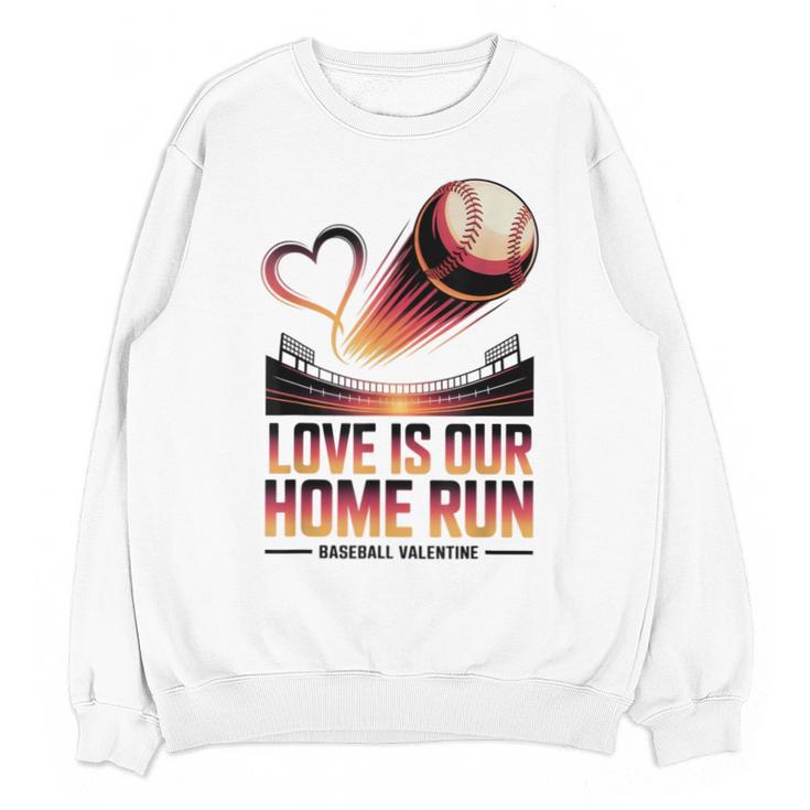 Baseball Valentine Forever On Deck For You Unisex Sweatshirt