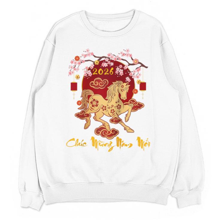 Chuc Mung NAM Moi 2026 Vietnamese Lunar New Year Of Horse Raglan Baseball Tee Unisex Sweatshirt Chuc Mung NAM Moi 2026 Vietnamese Lunar New Year Of Horse Raglan Baseball Tee Unisex Sweatshirt