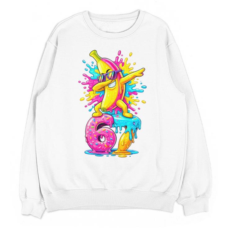 Dabbing Banana 67 Drip Baseball Drip Six Seven Joke Premium Tri-Blend Unisex Sweatshirt