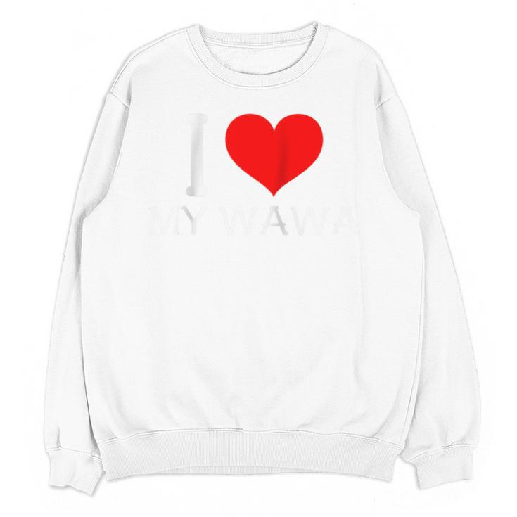 I Heart My Wawa Raglan Baseball Tee Unisex Sweatshirt
