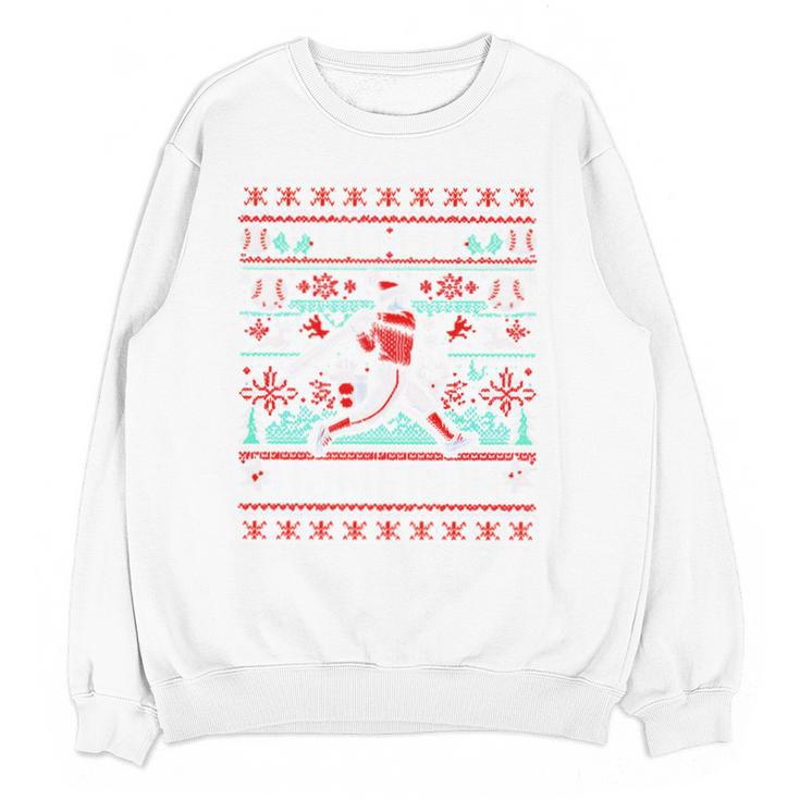 Ho Ho Homerun Baseball Ugly Christmas Sweater Party Hitter Unisex Sweatshirt