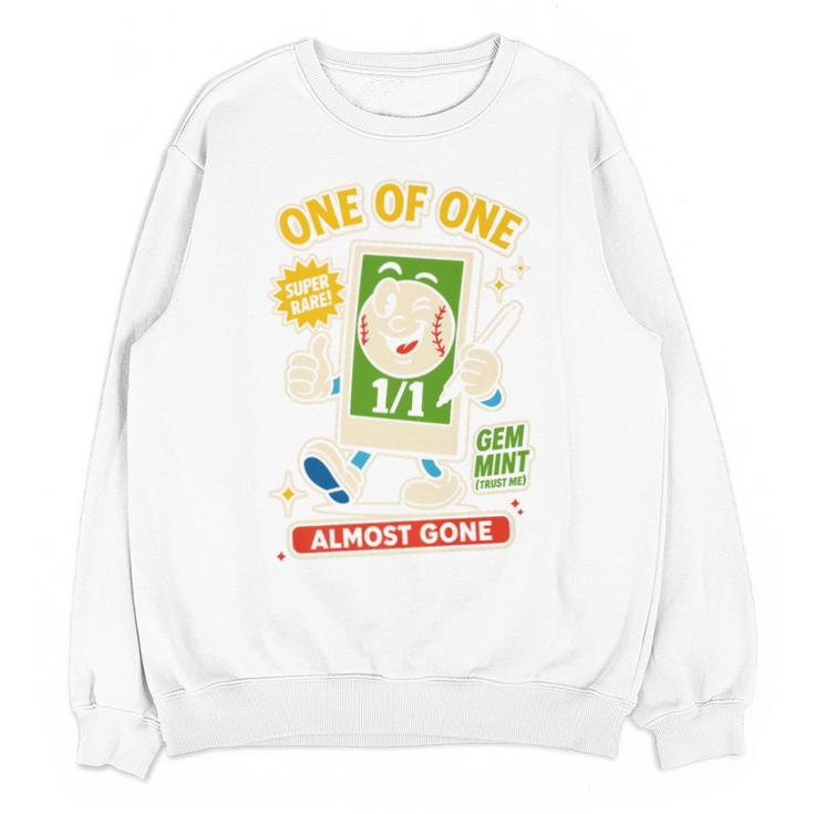 Hobby Trading Card Parody Humor 11 Baseball Cards Collector Premium Unisex Sweatshirt