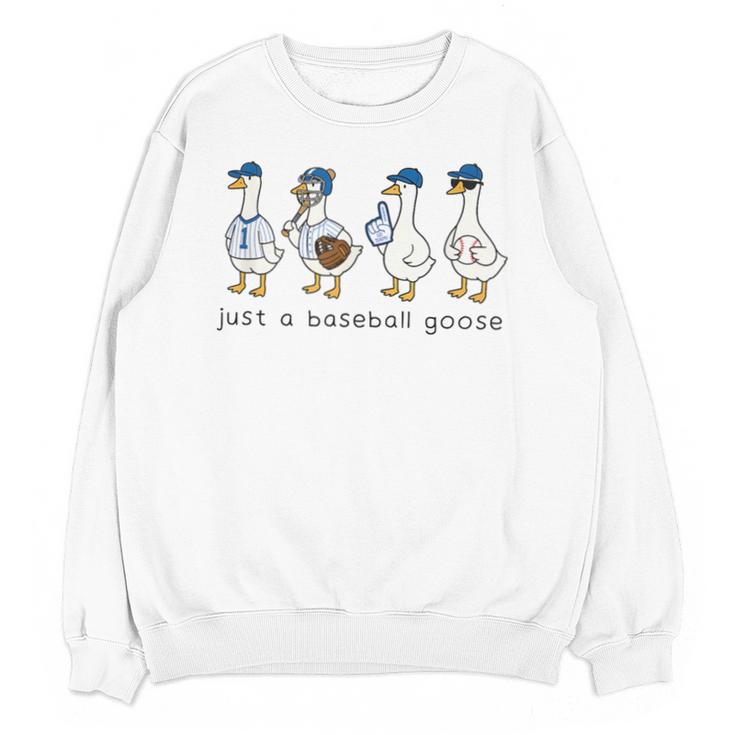 Just a Baseball GooseLife Is Better With Geese On Your Team Unisex Sweatshirt