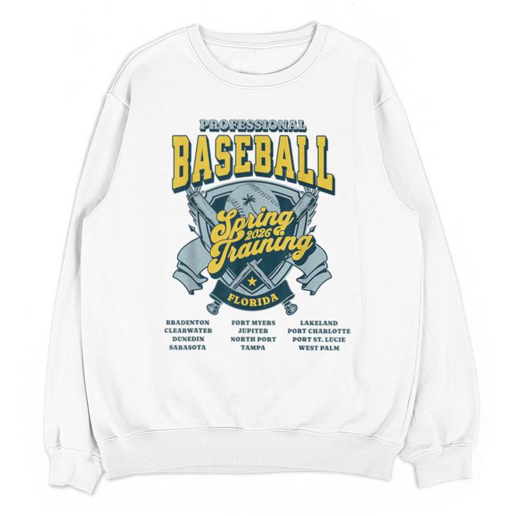 Professional Baseball Spring Training 2026 Florida Cities Unisex Sweatshirt