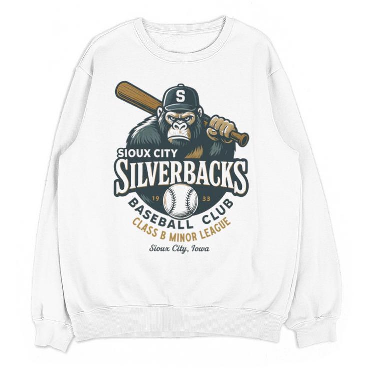 Sioux City Silverbacks Retro Minor League Baseball Unisex Sweatshirt