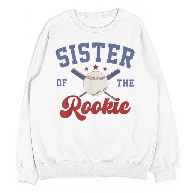 Sister Of Rookie 1st Birthday Baseball Boy Family Matching Unisex Sweatshirt