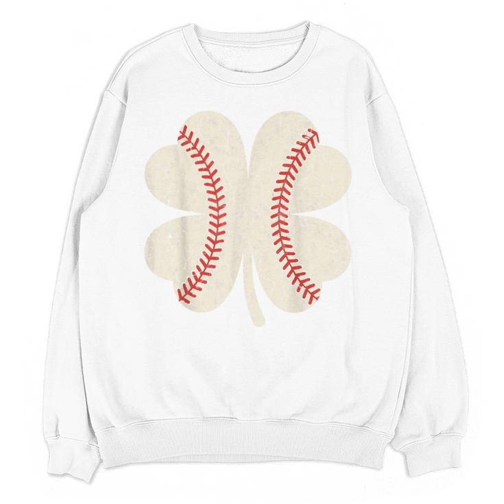 StPatrick’s Day Irish Shenanigans Baseball Fan Shamrock Tee Unisex Sweatshirt