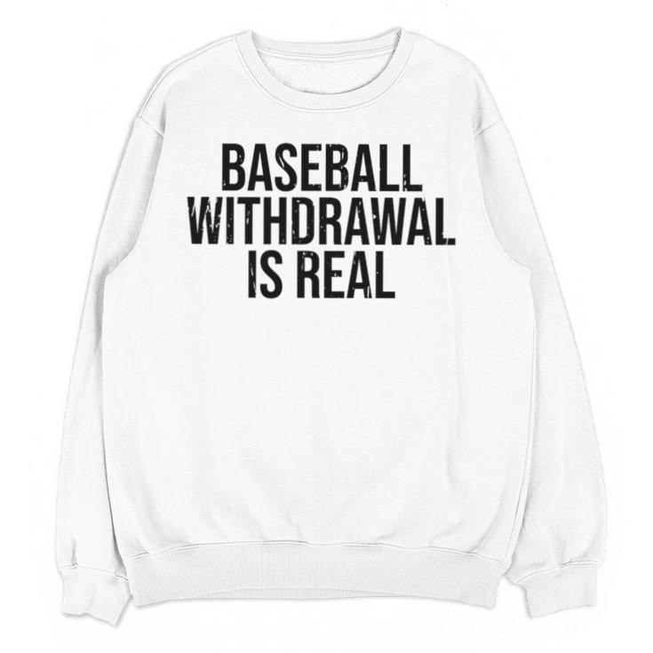 Vintage Baseball Withdrawal Is Real Premium Tri-Blend Unisex Sweatshirt Vintage Baseball Withdrawal Is Real Premium Tri-Blend Unisex Sweatshirt