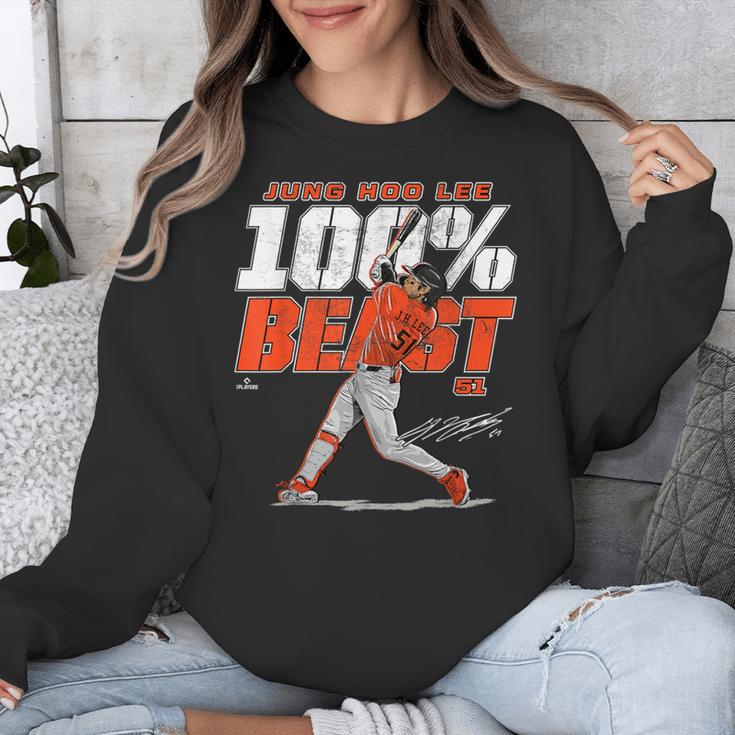 100 Beast Jung Hoo Lee San Francisco Baseball MLBPA Unisex Sweatshirt