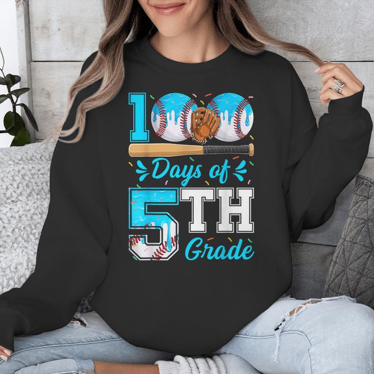 100 Days Of 5th Grade Baseball 100th Day Of School Boys Kids Unisex Sweatshirt 100 Days Of 5th Grade Baseball 100th Day Of School Boys Kids Unisex Sweatshirt