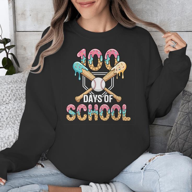 100 Days Of School Baseball 100th Day Of School Unisex Sweatshirt 100 Days Of School Baseball 100th Day Of School Unisex Sweatshirt