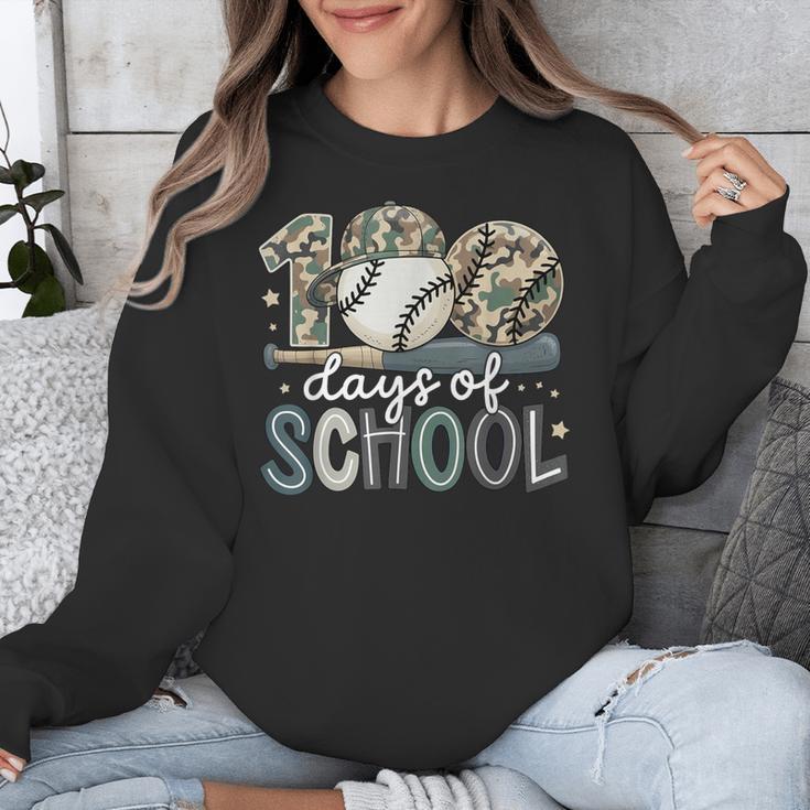 100 Days Of School Baseball Camo Camo Cap Boy School Unisex Sweatshirt 100 Days Of School Baseball Camo Camo Cap Boy School Unisex Sweatshirt