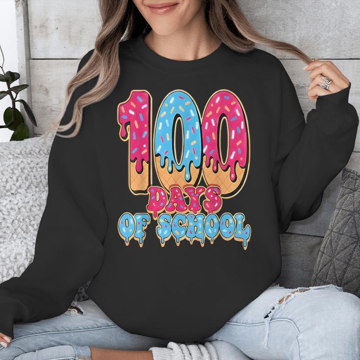 100 Days Of School Baseball Drip 100th Day Of School Unisex Sweatshirt