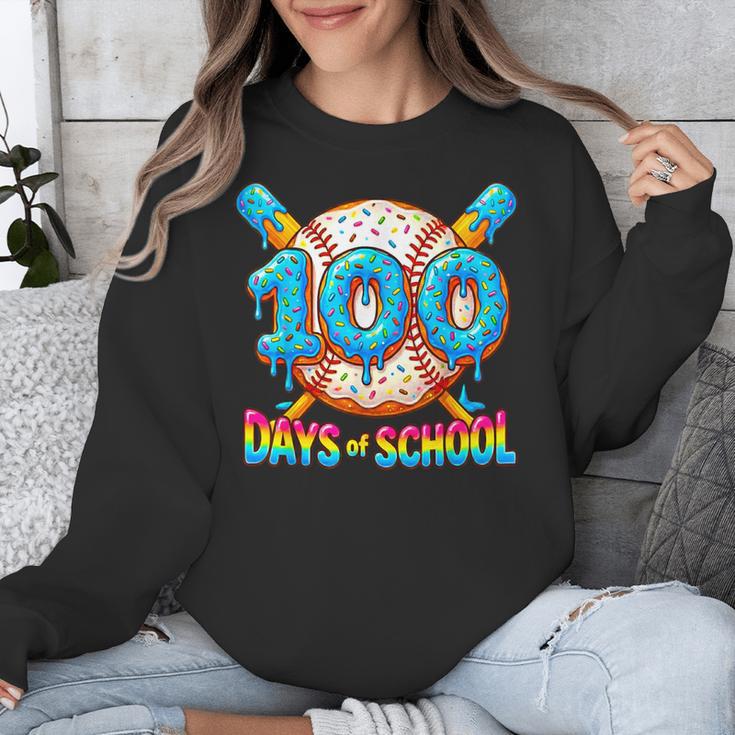 100 Days Of School Baseball Drip Boys 100th Day Of School Unisex Sweatshirt
