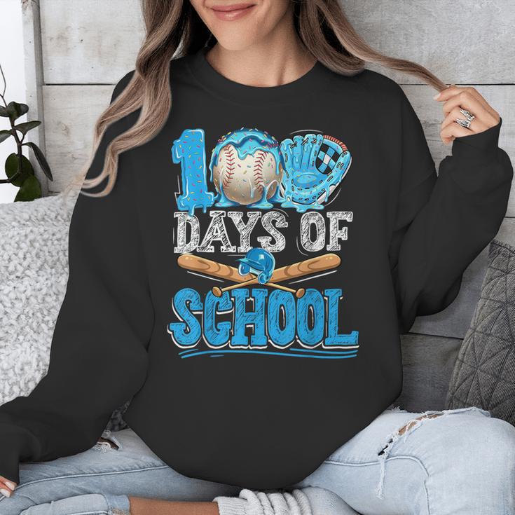 100 Days Of School Baseball Ice Cream Drip Student Kids Boys Unisex Sweatshirt 100 Days Of School Baseball Ice Cream Drip Student Kids Boys Unisex Sweatshirt
